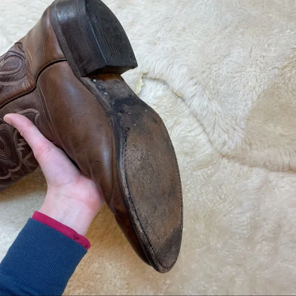 Tony Lama Vintage Western Boots sz 10D - Picture 5 of 16